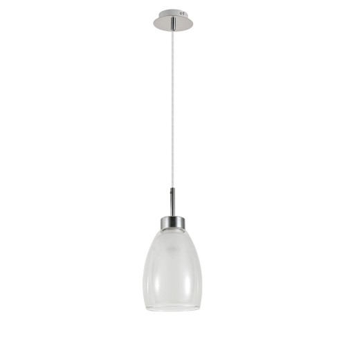MORRO CHROME/WHITE LAMPA WISZĄCA 1XE27