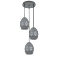 EGANA GRAPHITE LAMPA WISZĄCA 3XE27