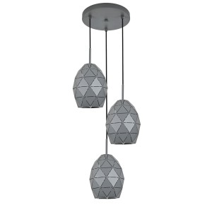 EGANA GRAPHITE LAMPA WISZĄCA 3XE27