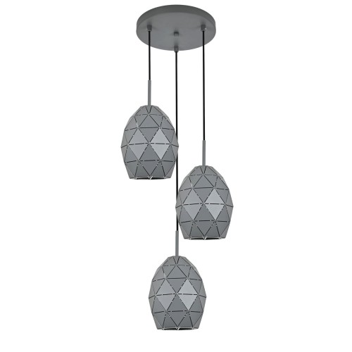 EGANA GRAPHITE LAMPA WISZĄCA 3XE27
