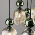 SOPHIA GREEN COGNAC LAMPA WISZĄCA 6XE14
