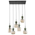 SOPHIA GREEN COGNAC LAMPA WISZĄCA 6XE14
