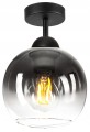 Lampa wisząca szklana Loft Glass 1×E27 czarna – polska produkcja