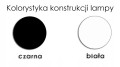 Lampka biurkowa Loft Edison 1×E27 czarna lub biała – polska produkcja