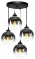 Lampa wisząca Loft Glass dymiona 4×E27 – dwa obwody – polska produkcja