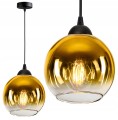 Lampa wisząca Loft Glass złoty klosz 1×E27 – polska produkcja