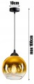 Lampa wisząca Loft Glass złoty klosz 1×E27 – polska produkcja