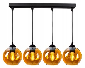 Lampa wisząca Glass Ball 4×E27 szklane kule – wybór kolorów polska produkcja