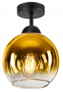 Lampa wisząca Loft Glass złoty klosz 1×E27 – polska produkcja