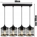Lampa wisząca Glass Cubic szklana 4×E27 czarna lub biała – polska produkcja