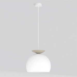 Lampa wisząca GEO 1 WHITE MOKKA – subtelna geometria w dwóch kolorach