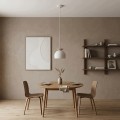 Lampa wisząca GEO 1 WHITE MOKKA – subtelna geometria w dwóch kolorach