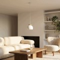 Lampa wisząca GEO 1 WHITE MOKKA – subtelna geometria w dwóch kolorach