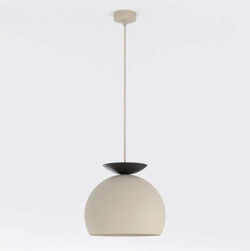 Lampa wisząca GEO 1 MOKKA BLACK – geometryczna forma, czarny, mokka