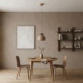Lampa wisząca GEO 1 MOKKA BLACK – geometryczna forma, czarny, mokka