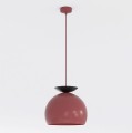 Lampa wisząca GEO 1 BURGUNDY BLACK – geometryczna forma