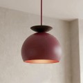 Lampa wisząca GEO 1 BURGUNDY BLACK – geometryczna forma