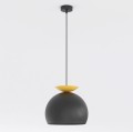Lampa wisząca GEO 1 BLACK ORANGE – geometryczna forma, pomarańczowy