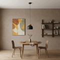 Lampa wisząca GEO 1 BLACK ORANGE – geometryczna forma, pomarańczowy