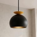 Lampa wisząca GEO 1 BLACK ORANGE – geometryczna forma, pomarańczowy