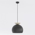 Lampa wisząca GEO 1 BLACK MOKKA – prosta forma w czerni i kolorze mokka