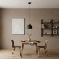Lampa wisząca GEO 1 BLACK MOKKA – prosta forma w czerni i kolorze mokka