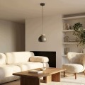 Lampa wisząca GEO 1 BLACK MOKKA – prosta forma w czerni i kolorze mokka