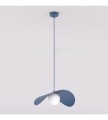 Lampa wisząca RITUAL 1L DUSTY BLUE – falista forma w przygaszonym błękicie