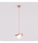 Lampa wisząca RITUAL 1S CORAL – koralowa