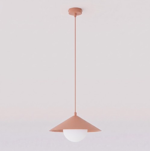 Lampa wisząca MONO 1S CORAL – koralowa, 1 × E14