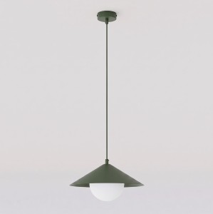 Lampa wisząca MONO 1S OLIVE GREEN – oliwkowa, 1 × E14