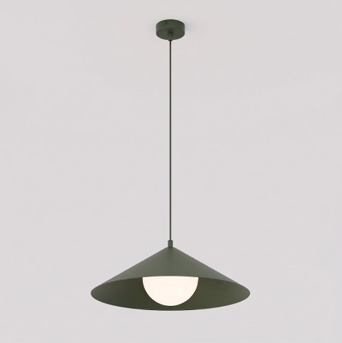 Lampa wisząca MONO 1M OLIVE GREEN – oliwkowa, 1 × E14