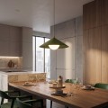 Lampa wisząca MONO 1M OLIVE GREEN – oliwkowa, 1 × E14