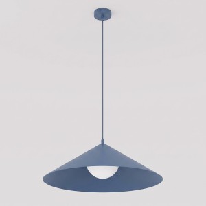 Lampa wisząca MONO 1L DUSTY BLUE – niebieska, 1 × E14