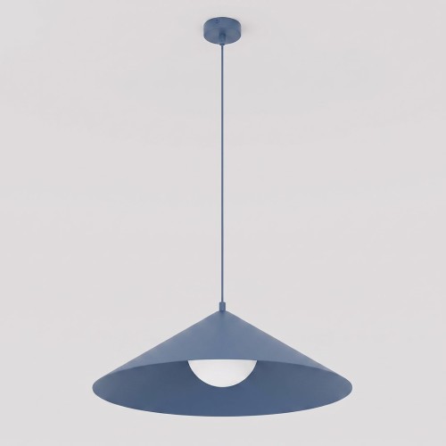 Lampa wisząca MONO 1L DUSTY BLUE – niebieska, 1 × E14