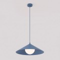 Lampa wisząca MONO 1M DUSTY BLUE – niebieska, 1 × E14