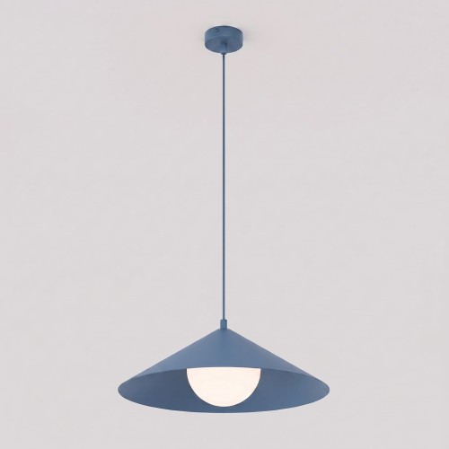 Lampa wisząca MONO 1M DUSTY BLUE – niebieska, 1 × E14