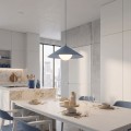Lampa wisząca MONO 1M DUSTY BLUE – niebieska, 1 × E14