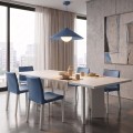 Lampa wisząca MONO 1M DUSTY BLUE – niebieska, 1 × E14