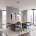 Lampa wisząca MONO 1S DUSTY BLUE – niebieska, 1 × E14