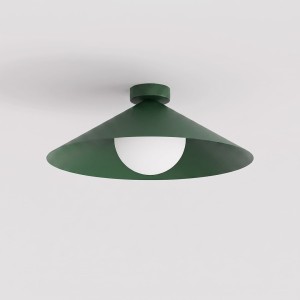 Plafon MONO 1M OLIVE GREEN – oliwkowy, 1 × E14