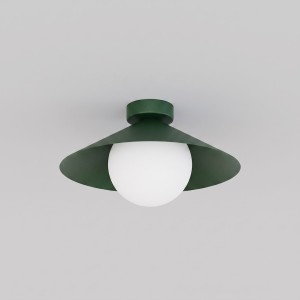 Plafon MONO 1S OLIVE GREEN – oliwkowy, 1 × E14