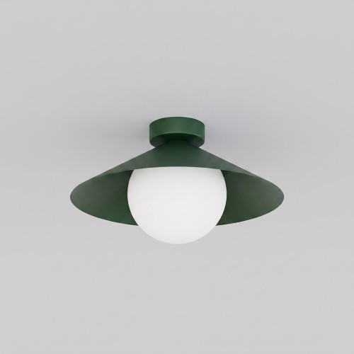 Plafon MONO 1S OLIVE GREEN – oliwkowy, 1 × E14