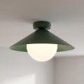 Plafon MONO 1S OLIVE GREEN – oliwkowy, 1 × E14