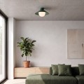 Plafon MONO 1S OLIVE GREEN – oliwkowy, 1 × E14