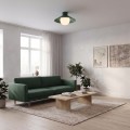 Plafon MONO 1S OLIVE GREEN – oliwkowy, 1 × E14