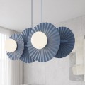 Lampa wisząca UMBRA 4 DUSTY BLUE – błękitna, 4 × G9