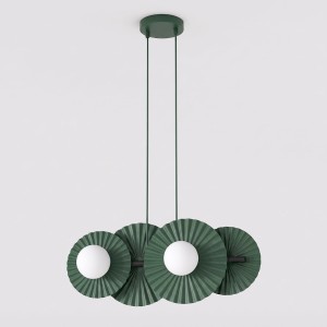 Lampa wisząca UMBRA 4 OLIVE GREEN – oliwkowa, 4 × G9