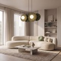 Lampa wisząca UMBRA 4 OLIVE GREEN – oliwkowa, 4 × G9