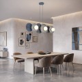Lampa wisząca UMBRA 6 DUSTY BLUE – błękitna, 6 × G9